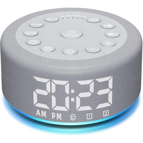 Sleep Sound Machine with Alarm and Night Light