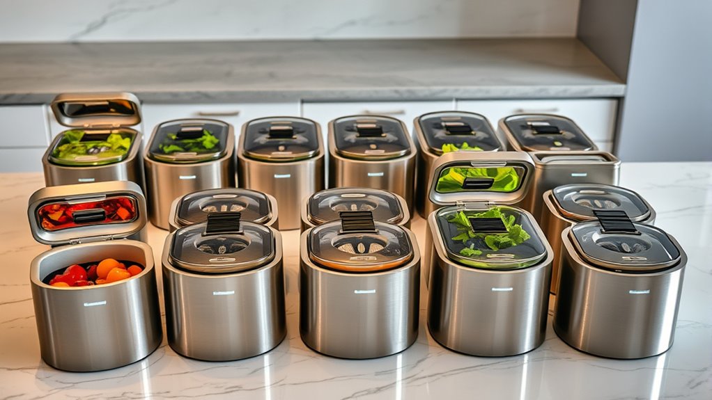 top electric kitchen compost bins