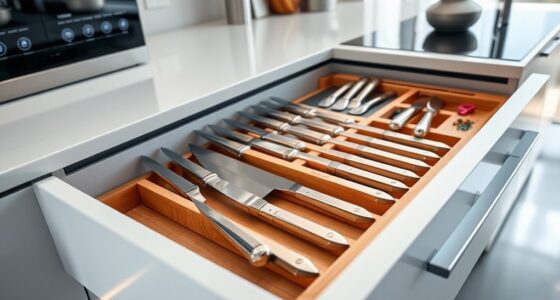 top in drawer knife storage