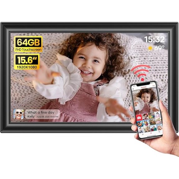 Frameo 15.6 WiFi Digital Photo Frame with Touch
