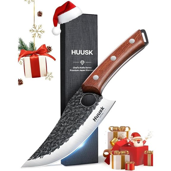 Huusk Viking Knife with Ergonomic Wood Handle