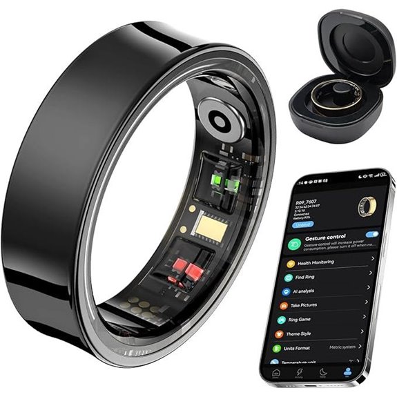Smart Ring Fitness Tracker with Heart Rate & Waterproof