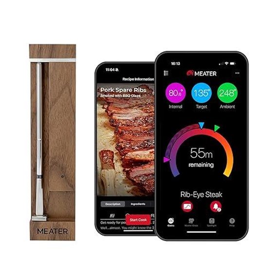 MEATER Pro Bluetooth Meat Thermometer with 1000°F Heat