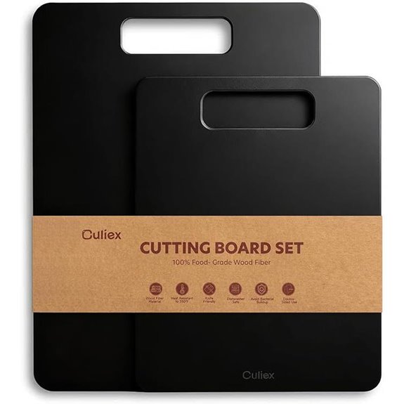 Wood Fiber Cutting Board 2-Pack for Kitchen