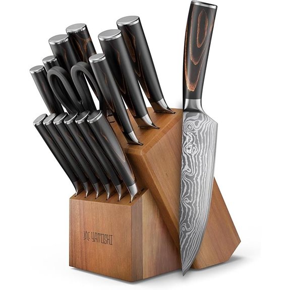 Yatoshi 15-Piece Professional Kitchen Knife Set