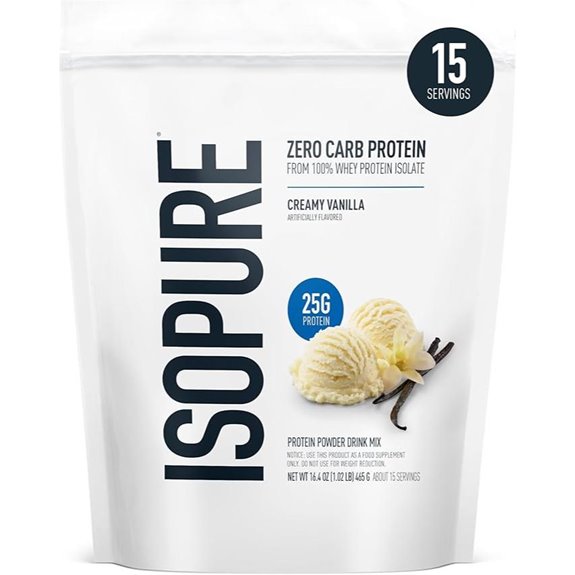 Isopure Zero Carb Vanilla Whey Protein 1Lb