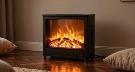 electric fireplace heater security