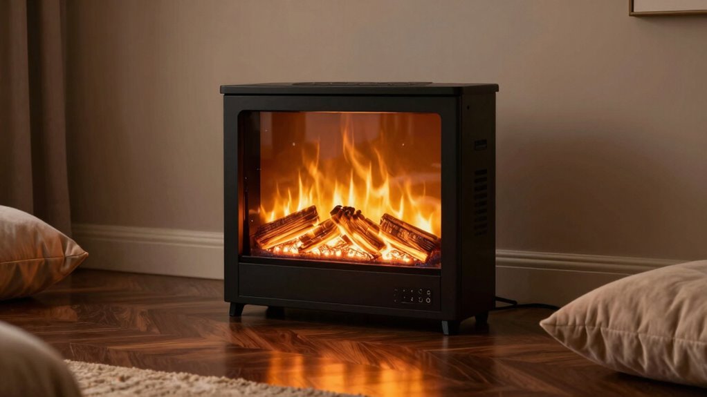 electric fireplace heater security