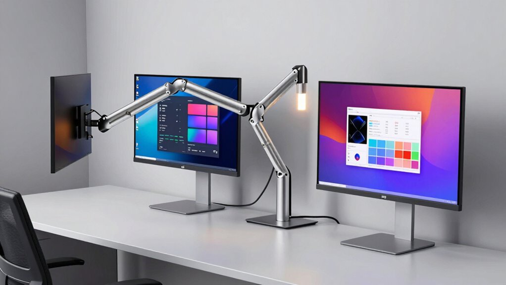 ergonomic multi monitor setup