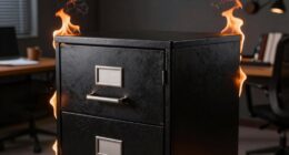 fireproof filing cabinet security