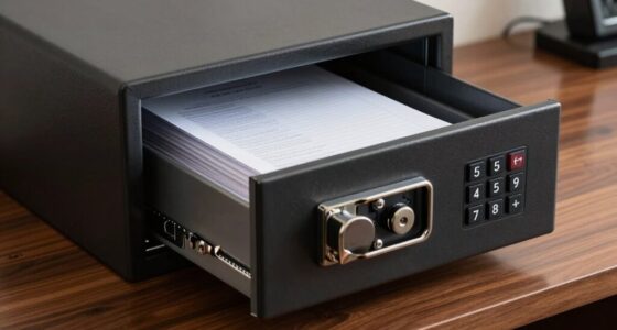 secure document drawer safe