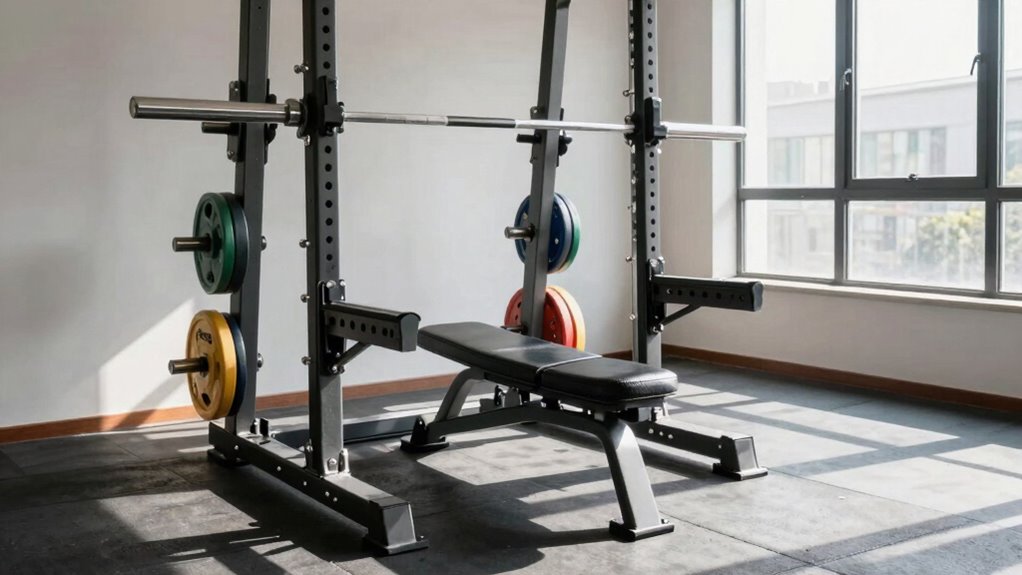 secure fitness with power rack