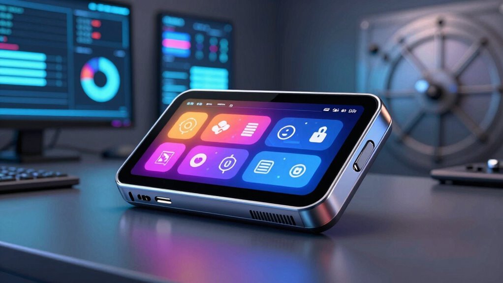 touchscreen crypto wallet security