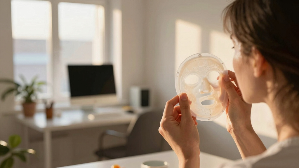 Putting On Ultra Realistic Silicone Mask